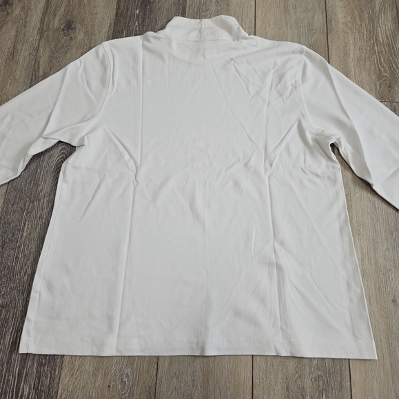 Lands' End 3 Piece Bundle Mock Turtle Neck Long Sleeve Top Women's Large Petite - Picture 4 of 13